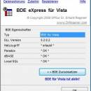 BDE eXpress for Vista screenshot