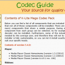K-Lite Codec Pack Mega screenshot