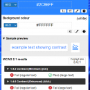 Portable Colour Contrast Analyser screenshot
