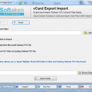 Softaken vCard Export and Import screenshot