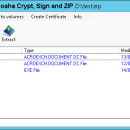 Aloaha Crypt, Sign and ZIP screenshot