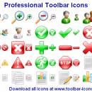 Professional Toolbar Icon Set screenshot