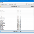 Vovsoft VCF to CSV Converter screenshot