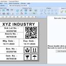 Corporate Barcode Label Creation Tool screenshot