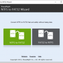 NTFS to FAT32 Wizard screenshot