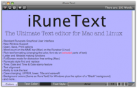 iRuneText for Mac and Linux screenshot