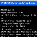 mini PDF to Image Converter Command Line Server License screenshot