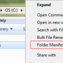 Folder Manifest screenshot